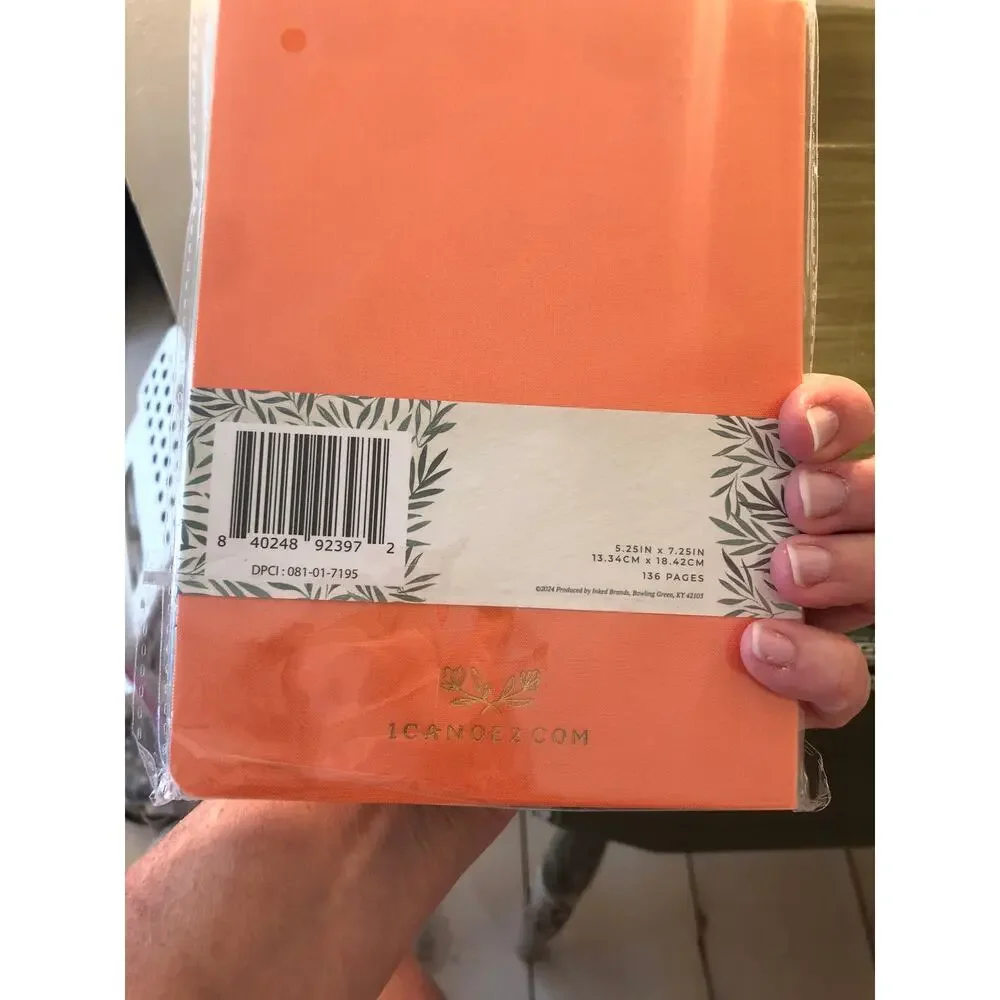 1Canoe2 NWT Orange Daily Log Journal 5.25x7.25